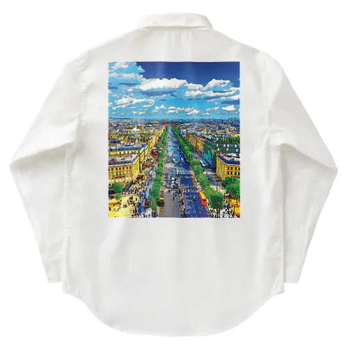 フランス パリのシャンゼリゼ通り Work Shirt