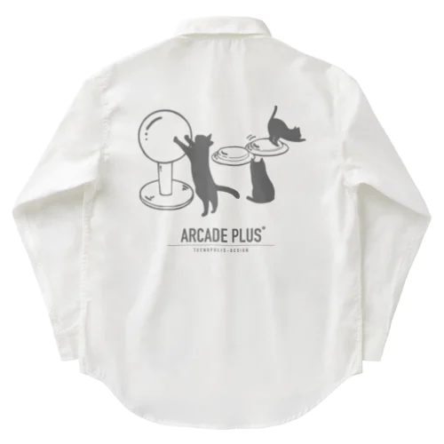 コンパネ猫（ARCADE_PLUS） Work Shirt