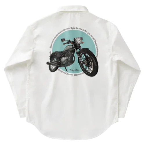 オートバイ ワークシャツ