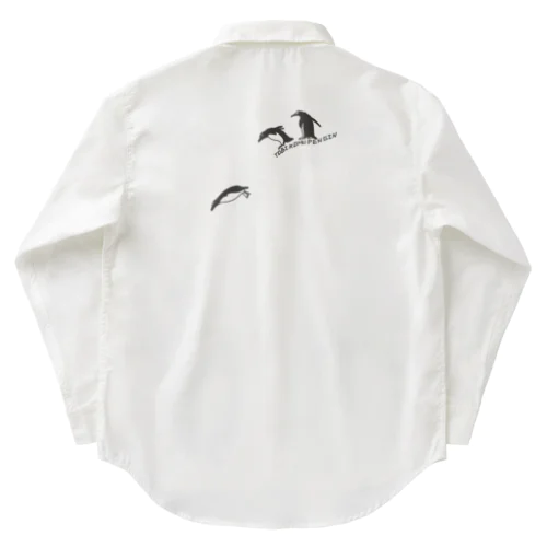 飛び込むペンギン Work Shirt