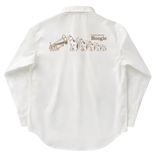 猫マトリョーシカ風 Work Shirt