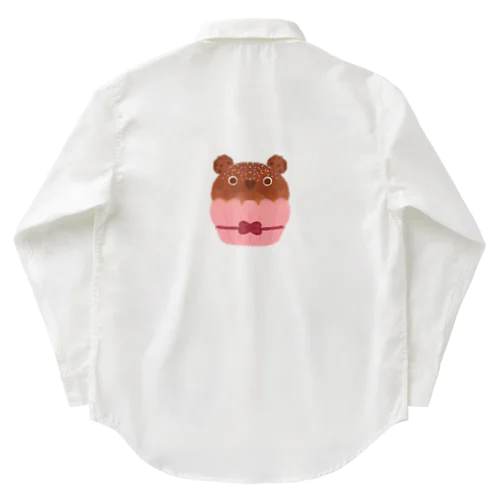 クマのチョコカップケーキ Work Shirt