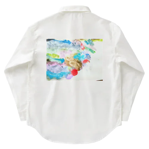 スミレの初めての水彩画 Work Shirt