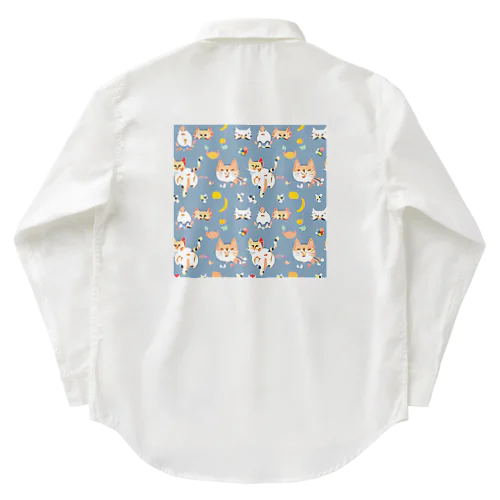 きつねみたいなねこ Work Shirt