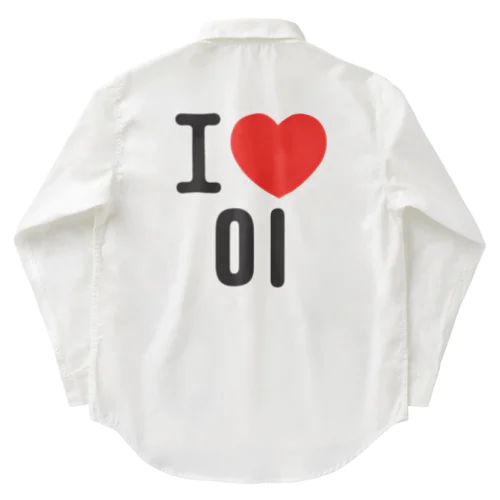 I LOVE 이-I LOVE 李・イ- ロゴ Work Shirt