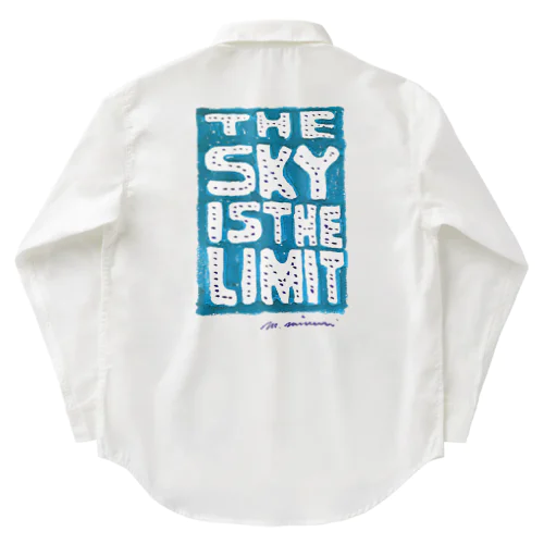 THE SKY IS THE LIMIT（ブルー） Work Shirt