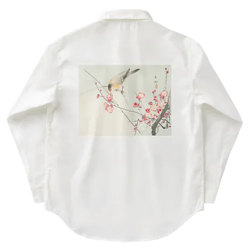 小原古邨　梅に鶯　Ohara Koson / Songbird on blossom branch ワークシャツ