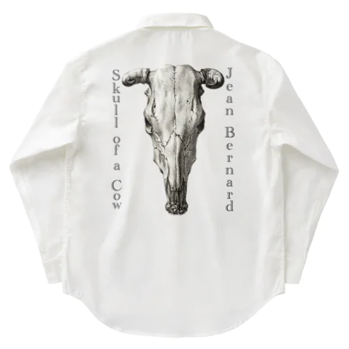 牛の頭蓋骨　ジーン・バーナード　Jean Bernard / Skull of a Cow Work Shirt