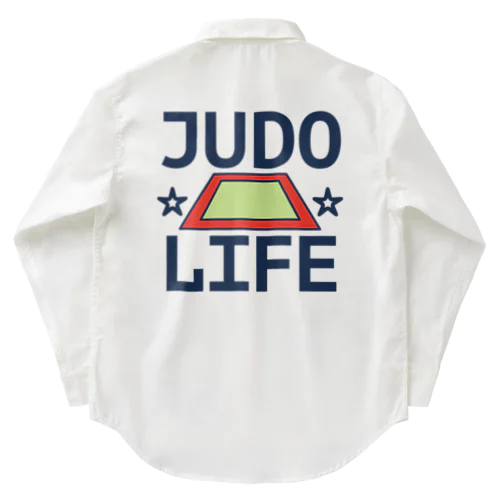 柔道・JUDO・じゅうどう・グッズ・デザイン・武道・#Tシャツ・柔(やわら)の術・投げ技・固め技・当身技・格闘技・日本・柔術・男子・女子・かっこいい・かわいい・強靭・選手・柔よく剛を制す・世界・柔道場 Work Shirt