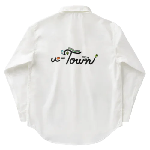 【カラフルver.】u-Town(ユーターン)ロゴ Work Shirt