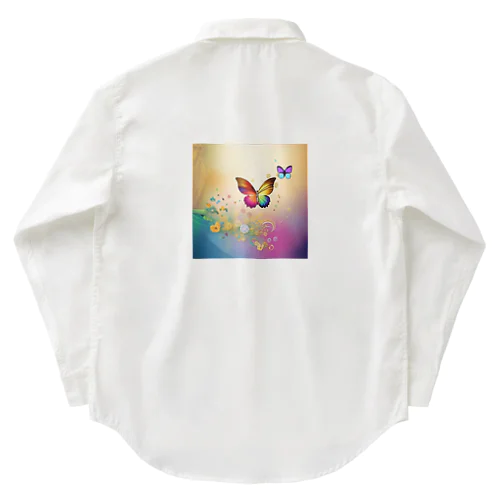 Healing Rainbow butterfly Work Shirt