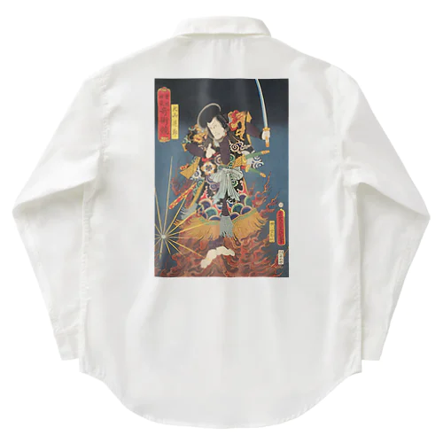 浮世絵 豊国揮亳奇術競 Work Shirt