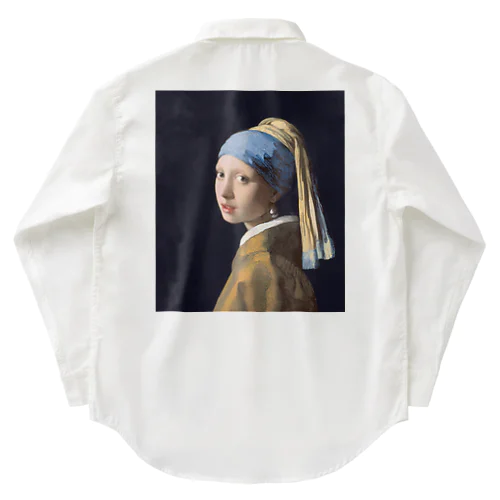 真珠の耳飾りの少女 / Girl with a Pearl Earring Work Shirt