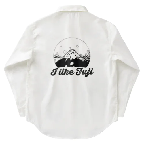 富士山好き ワークシャツ