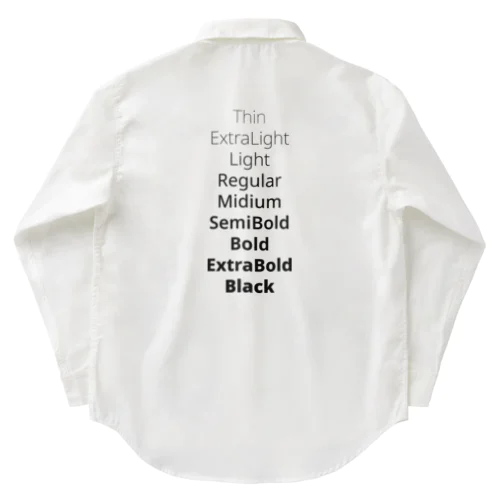 Font Weight Work Shirt