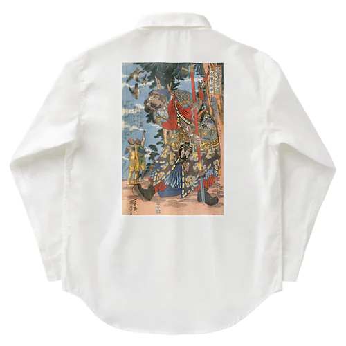 浮世絵：歌川国芳_滸伝豪傑  金鎗手徐寧 Work Shirt