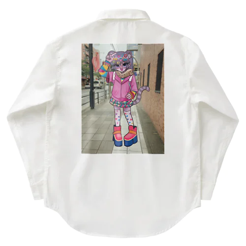 デコラホワイトタイガーちゃん Work Shirt