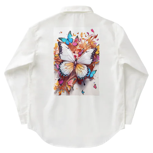 Colorful butterflies Work Shirt