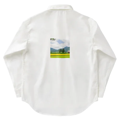 田舎の田んぼ風景 Work Shirt