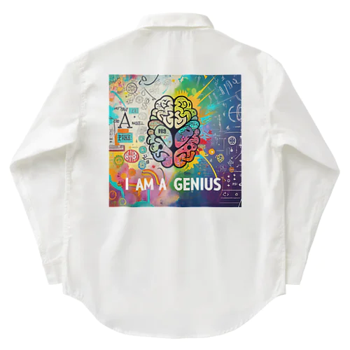 I am a genius ワークシャツ