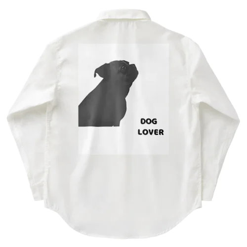 DOG LOVER（パグ） ワークシャツ