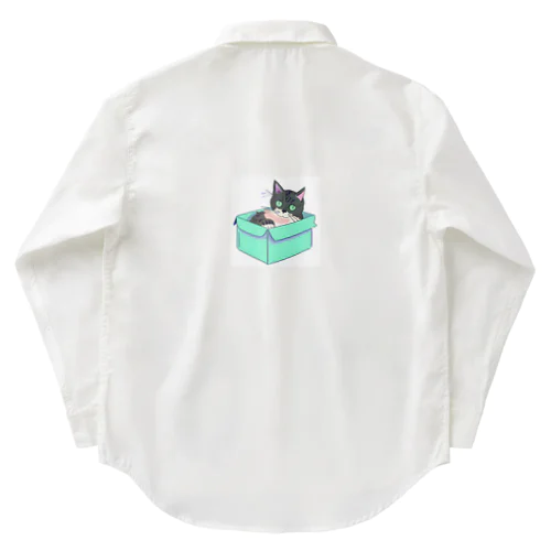 ダンボール猫 Work Shirt