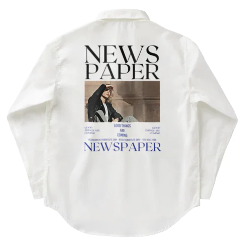 NEWS PAPER ワークシャツ