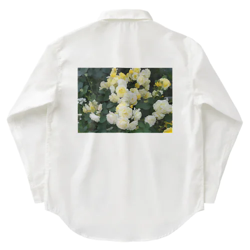 黄色い薔薇の花 Work Shirt