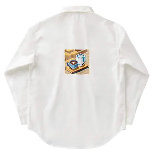 ドット絵コーヒーと電気ポット Work Shirt