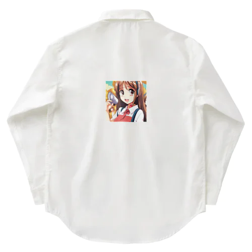 ヘッドホン美少女 Work Shirt