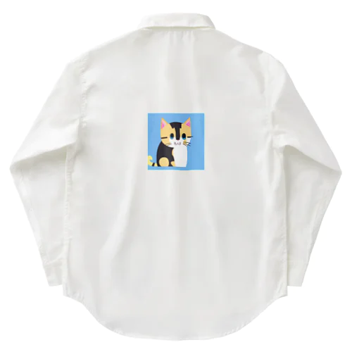 三毛猫のミケ子 Work Shirt