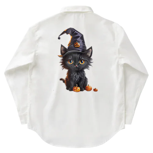 魔女っ子ねこ Work Shirt