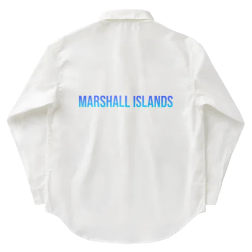 マーシャル諸島 ロゴブルー ワークシャツ