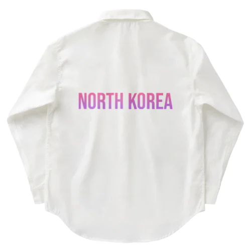 北朝鮮 ロゴピンク Work Shirt