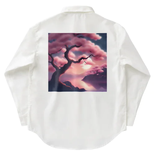 桜の木グッズ ワークシャツ