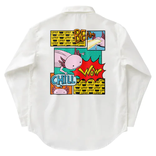 アメコミ風サラマンダー Work Shirt