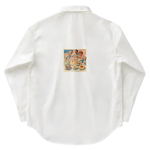 アメリカン　ファミリー　レトロ　ポスター Work Shirt