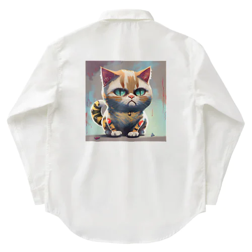 猫のタイガーくん Work Shirt