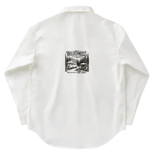 キャンプロゴプリント６ Work Shirt