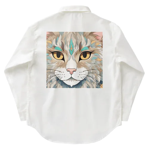 猫の魅力 ワークシャツ