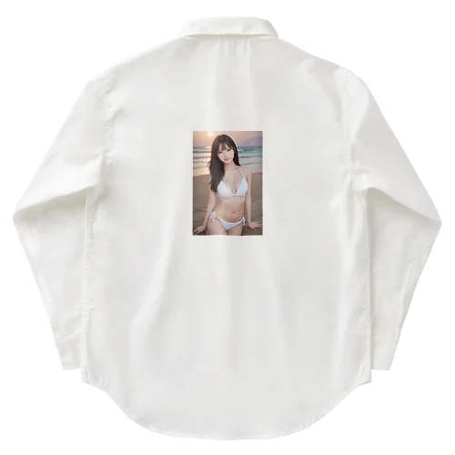 白い水着の彼女 Work Shirt