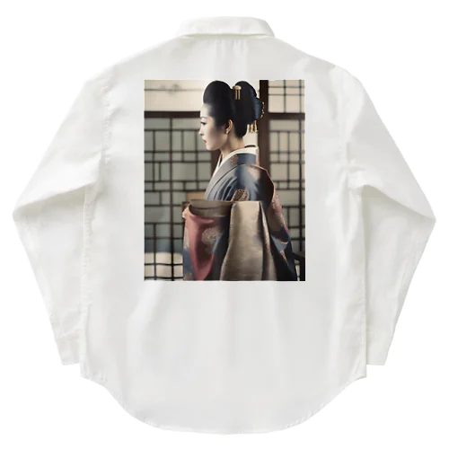 Japanese Courtesan Bloom Tee ”Geisha” ワークシャツ