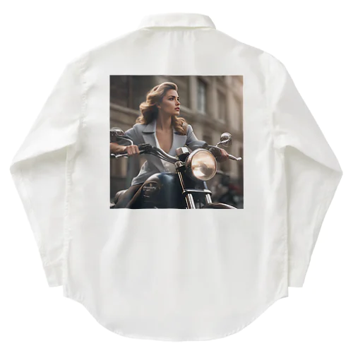 Bike Woman Work Shirt