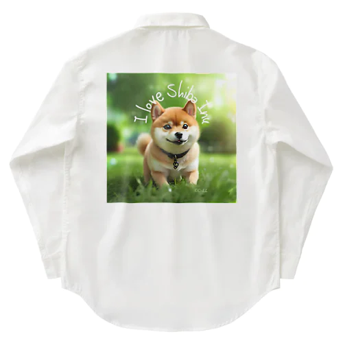 【柴犬】フォトリアル Work Shirt