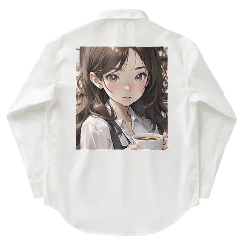 バリスタ見習いの女の子 Work Shirt