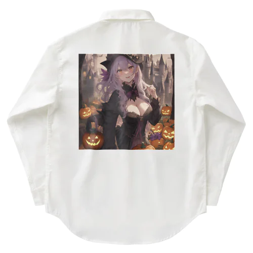 ハロウィン魔女 Work Shirt