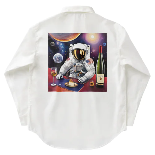 宇宙空間に合うワイン Work Shirt