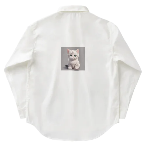 可愛い猫 Work Shirt