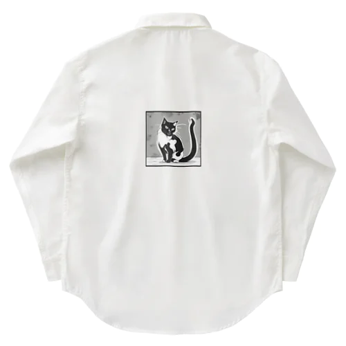 怖かわ猫 Work Shirt