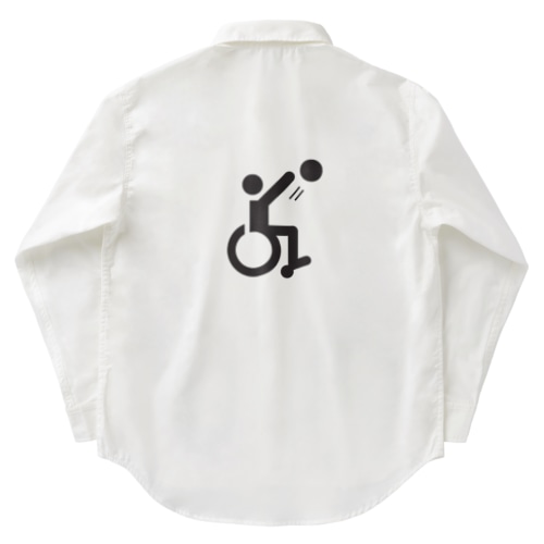 車椅子バスケ1 Work Shirt